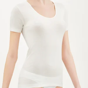 Tshirt lanaseta bianco