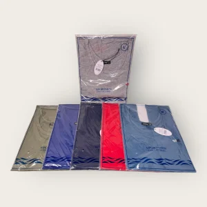 Sportman Vogatore Uomo Spalla Larga Con Ricamo Tinta-unita  In Puro Cotone  Art. Sh35a