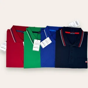 Sportman - Polo Uomo 3 Bottoni Mezza Manica Con Taschino E Ricamo In Puro Cotone  Art. Sh82