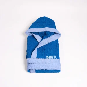 Rifle Spugna  Accappatoio Bimbo-bimba In Spugna Con Cappuccio Ricamato Art. Ascc791 Rifle