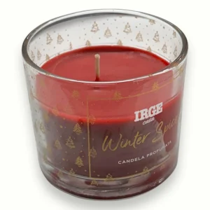 Irge Natale - Idea Regalo Candela Profumata "winter Spices" Concentrato In Vetro Durata 24h  Art. Can6701