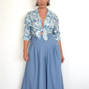 Pantalone SAMURAI - Azzurro polvere