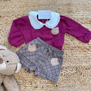 Completo bimba con orsetti crochet