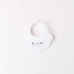 BAVAGLINO NEONATA RICAMATO FIORELLINI