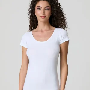 Maglia Donna Jadea 4181 Sottogiacca Mezza Manica Scollo Ampio Cotone