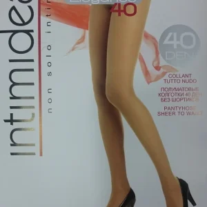 6 Collant Donna Intimidea 40 Den Riposante Cuciture Piatte Tutto Nudo