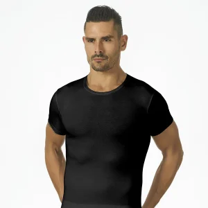 Maglia Uomo Marlene Mezza Manica Cotone Bielastico Felpato 30564