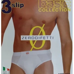 Confezione 3 Slip Uomo ZERODIFETTI 100% Cotone art. 901