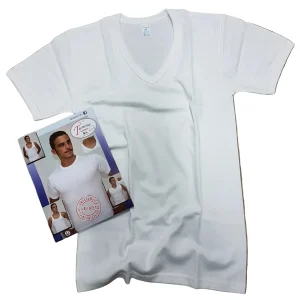 Maglia Intima Uomo Tiemme T-Shirt Scollo V Cotone e Lana