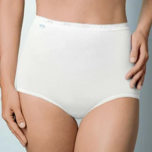 Bipack Slip Donna Sloggi Basic+ Comfort Premium Maxi Cotone