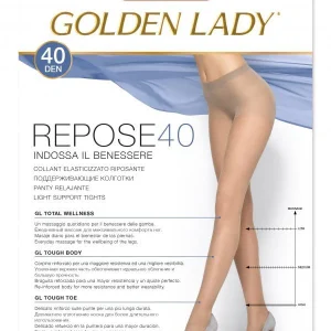 5 Paia Collant Donna Golden Lady Repose 40 Den Riposante