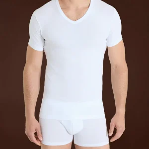 Bipack Maglietta Ragno 100% Cotton Uomo Scollo a V Manica Corta 601418