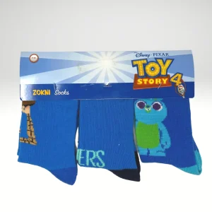 Cartoon Toy Stoy Confezione Da 3 Calzini Corti Bimbo 100% Cotone Stampe/colori Assortiti