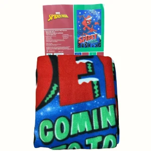 Disney - Plaid Bimbo In Caldo Pile 100x150 Stampa "spider-man"  Art. Spm1437