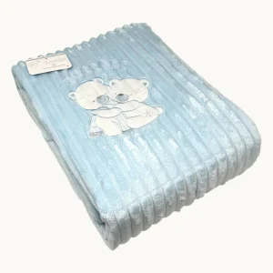 Nazareno Gabrielli - Piumino Per Culla Lettino Ricamato In Morbido Coral (110x140)  Art. Ng4844-1