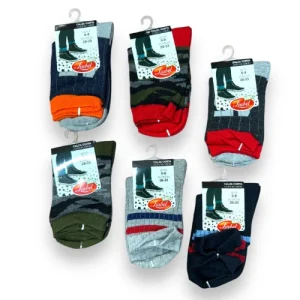 Liabel Confezione 6 Paia Calza Bimbo Corta In Cotone Fantasia  Art.l323