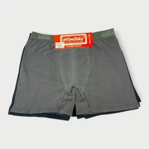 Intimitaly Confezione 4 Pezzi Boxer Uomo Cotone Elasticizzato Con Elastico Esterno Art.rem Boxer
