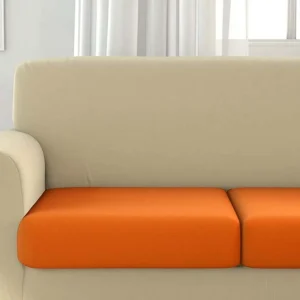 Irge Serie Sinfonia Coppia Di Copri Cuscini Da Divano Estensibili Tinta Unita Colori Assortiti