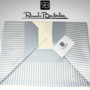 Renato Balestra - Completo Lenzuola Matrimoniale In Puro Cotone Art. Emily