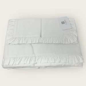 Renato Balestra - Completo Lenzuola Matrimoniale In Puro Cotone T-unita Art. Leyla