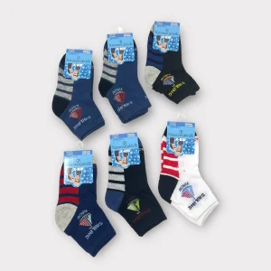 Nazareno Gabrielli 6 Paia Calza Corta Bimbo Fantasia In Fresco Cotone  Art. H806