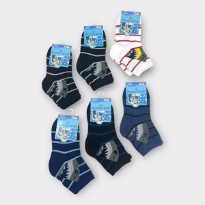 Nazareno Gabrielli 6 Paia Calza Corta Bimbo Fantasia In Fresco Cotone Art. H804