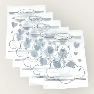 Nancy Baby 5 Pezzi Sacchetti Trasparenti Per Corredino Con Foro Antisoffoco E Chiusura Ermetica  Art. 555