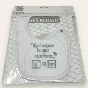 Nancy Baby Idea Regalo Bavetta In Puro Cotone Con Clips Stampata  Ir268