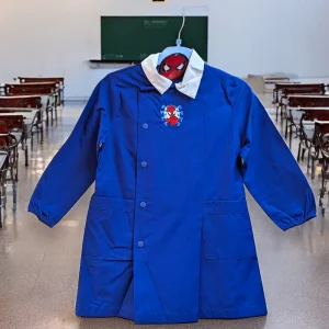 Minnie - Grembiule Scuola Elementare Blue Con Ricamo  Art. Spm0505