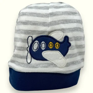 Nancy Baby - Cappellino Baby Prima Nascita In Puro Cotone Fantasia Ricamato  Art. 1660