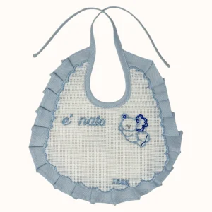 Irge Baby -  Bavetta Tela Aida Da Ricamare In Puro Cotone Maschietto E Femminuccia  Art. Ir1474/1