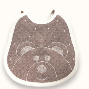 Irge Baby - Bavetta Prima Nascita Ricamata In Puro Cotone 100%  "vari Colori"  Art. Ir349-1