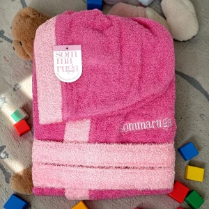 Linea Sommaruga Accappatoio Ragazzo/ragazza In Spugna 100% Cotone Con Cappuccio Art. S101
