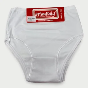 Intimitaly Confezione 3 Pezzi Culotta Donna Cotone Elasticizzato Con Bordo Elastico Esterno