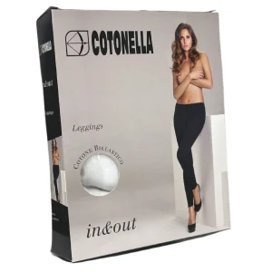 Cotonella - Leggings Donna Bielastico In Cotone