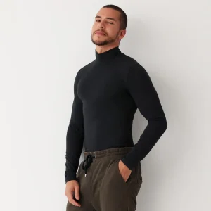 Cotonella - Lupetto Maglia Collo Alto Uomo Aderente In Caldo Cotone Tinta Unita  Art. Gu002