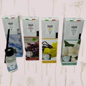 Irge Casa - Profumatore Diffusore Di Essenza (muschio Bianco) Con Bastoncini Di Fibra Di Bambu' 125ml
