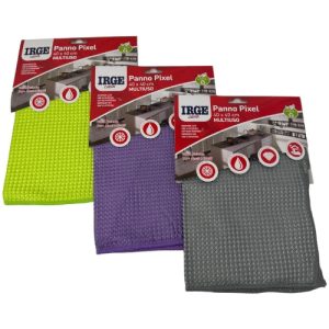 Irge Casa- Pixel Panno Multiuso In Microfibra Extra Pulente Mis. 40x40  Art. Pan3712