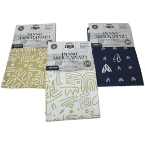 Irge Casa- Panno Asciugapiatti In Microfibra Fantasy Mis. 40x60  Art. Pan5218a