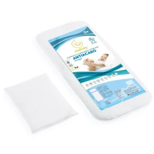 Italbaby - Materasso E Cuscino Antisoffoco Per Carrozzina In 100% Cotone Antitarmico E Traspirante