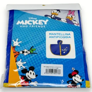 Disney - Mantellina Bimbo Antipioggia Con Bottoni E Cappuccio  Art. Wx2002