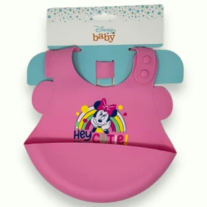 Disney Baby - Bavetta Piccola In 100% Silicone Con Stampa Disney  Art. Wd9656