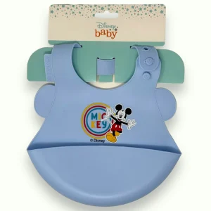 Disney Baby - Bavetta Piccola In 100% Silicone Con Stampa Disney  Art. Wd9657