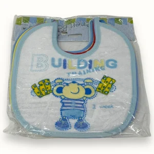 Teneri Bebè - 6 Bavette Misura Piccola Chiusura Laccetti In Spugna E Pvc  Art. 808-2