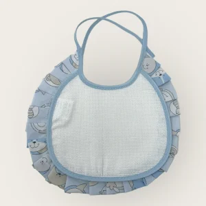 Irge Baby Idea Ricamo Bavetta Misura Piccola In Puro Cotone Tela Aida 4 Colori  Art Ir994