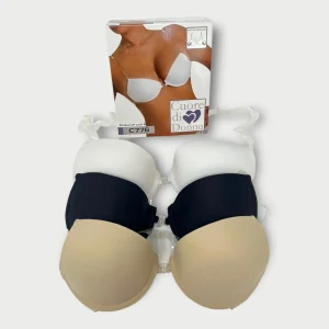 Reggiseno In Microfibra Con Ferretto Spalline E Dorsale Soliconato Coppa B  C776aris