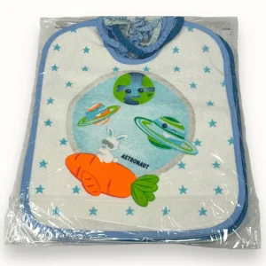 Nancy Baby - 6 Bavette Misura Grande Chiusura Con Elastico In Spugna E Retro Pvc  Art. 1398-3