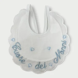 Irge 1 Pezzo Bavetta Batista  Puro Cotone Con Smerlo Ricamo Cuore Dei Nonni Art. 1428