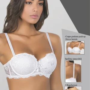 Reggiseno Balconcino Push Up Coppa B Imbottita Con Ferretto  Aris2013