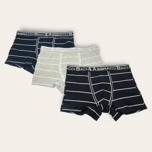 Baci&abbracci 6 Boxer Uomo Fantasia In Puro Cotone Elasticizzato Elastico Esterno  Art. Bau469
